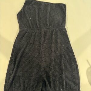 Zara Black Lace Detail Top